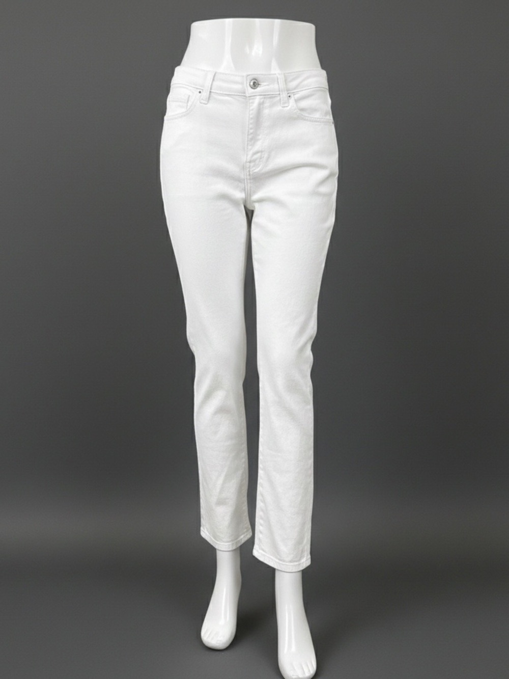 Gloria Vanderbilt White High-Rise Flare Jeans - Women's Size 8